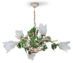 Люстра флористика с плафонами 6057/3