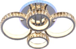 Люстра светодиодная Sirius S9185/2+2C CR RGB 184 W LED с пультом+диммер