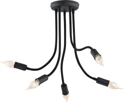Люстра сучасна лофт TK Lighting Flexy Black 2139
