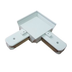 Коннектор однофазный угловой Ultralight белый