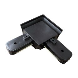 Коннектор однофазный угловой Ultralight черный