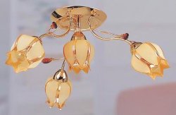 Люстра припотолочная TINKO 18071CG/3+1H BRN