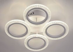 Люстра светодиодная Sirius 75593В/4 WT 64W LED с пультом+диммер