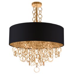 Люстра с абажуром COSMOLIGHT Cairo P06502BK AU