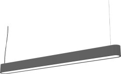 9543 Світильник підвіс Nowodvorski SOFT LED GRAPHITE 120X6 zwis PL