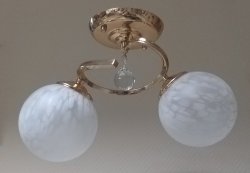 Люстра стельова TINKO 69929CG/2H WT