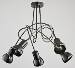 Люстра потолочная лофт ALFA Tango Black Chrome 24675