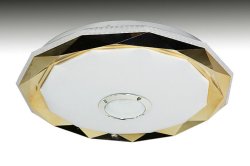Люстра светодиодная Sirius 6330 GD 72W LED с пультом и bluetooth колонкой