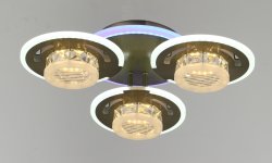 Люстра світлодіодна Sirius 90092/3+1Н АВ 112 Вт LED з пультом+димер 