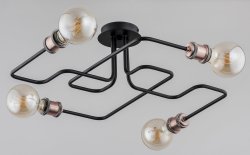 Люстра потолочная лофт ALFA Hook Miedz 24754