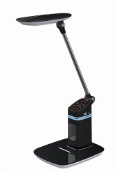 Настільна світлодіодна лампа Sirius 1321 BK 10W LED+USB+медіаплеєр 