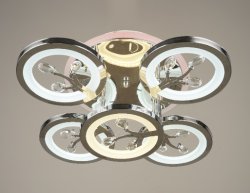 Люстра светодиодная Sirius S832/5H CR 126W LED RGB с пультом+диммер