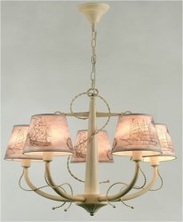 Люстра с абажурами Sirius S61381/5P