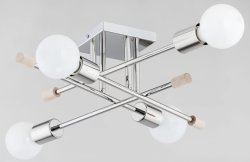 Люстра потолочная лофт ALFA Transfer Chrom 25714