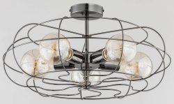 Люстра потолочная лофт ALFA Lotos Grafit 60191