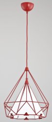 Люстра подвес лофт ALFA Tual Red 60415