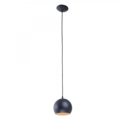 Люстра подвес лофт Atmolight Bowl P150 BlackM-Gold