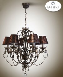 Люстра кришталева з абажурами 60231/1 