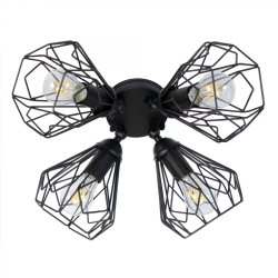 Люстра потолочная лофт Atmolight Bevel L165-4 Black