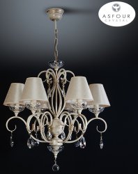 Люстра кришталева з абажурами 60831/2 