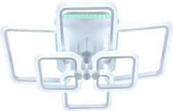 Люстра светодиодная Sirius S7688/6 WT 206 Вт LED RGB с пультом+диммер