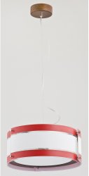 Люстра подвес ALFA Rondo Red 60152