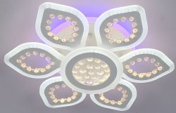 Люстра светодиодная Sirius 76893/6+1 WT 216W LED с пультом+диммер