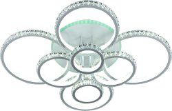 Люстра светодиодная Sirius S9185/8 WH RGB 487 W LED с пультом+диммер