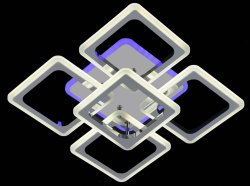 Люстра светодиодная Sirius 1023/4+1С CR 118W LED с пультом+диммер