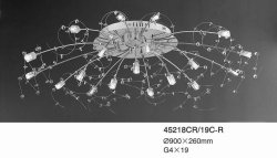 Люстра галогенная TINKO 45218CR/19C-R CL/CL