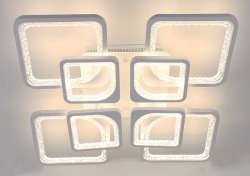 Люстра светодиодная Sirius V26593/4+4 WT 240W LED с пультом+диммер