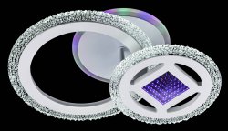 Люстра светодиодная Sirius 2143/1+1С WH 58W LED без пульта