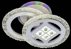 Люстра светодиодная Sirius 7913/2С WH 54W LED без пульта