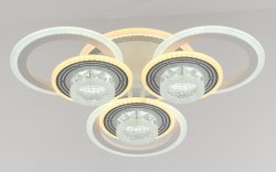 Люстра светодиодная Sirius 89982/3+3Н WT 192 Вт LED с пультом+диммер