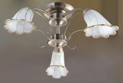 Люстра пристільна TINKO 13675BR/3H WT+GO