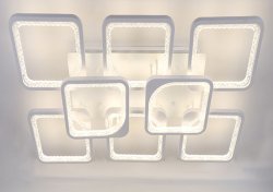 Люстра светодиодная Sirius V26593/6+2 WT 288W LED с пультом+диммер