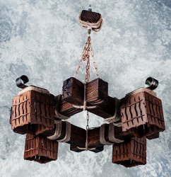 Люстра подвес кантри SIRIUS 7307/4P