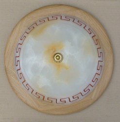 Светильник потолочный Грек+дерево d300
