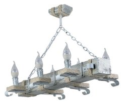 Люстра кантри SIRIUS S8807/6P серебро