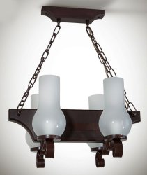 Люстра з дерева кантрі 40841