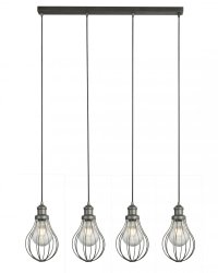 Люстра подвес лофт Searchlight 1384-4PW Balloon Cage