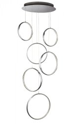 Люстра світлодіодна LED Searchlight 3166-6CC Rings 