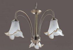 Люстра класична TINKO 62675BR/3P WT+GO