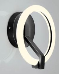 Светильник настенный (бра) светодиодный Sirius S6483/1W BK 10W LED