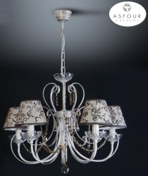 Люстра хрустальная с абажурами 50721/1