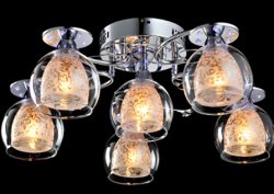 Люстра потолочная Sirius S2583/6H CR LED с пультом