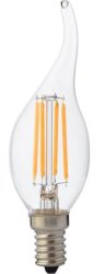 Світлодіодна лампа(LED) Horoz Electric Filament Flame-6 6W E14 2700K
