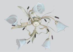 Люстра флористика стельова B 553 C 