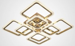 Люстра светодиодная Sirius 50293/4+4 GD 158W LED с пультом+диммер