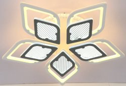 Люстра светодиодная Sirius 15092/5+1 WT+GR 192W LED с пультом+диммер